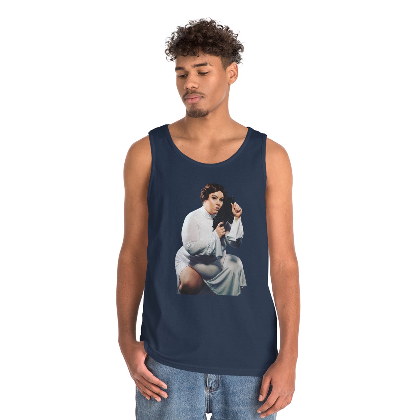 Limited Edition Cosplay Princess Laya Sci-Fi Unisex Heavy Cotton Tank Top