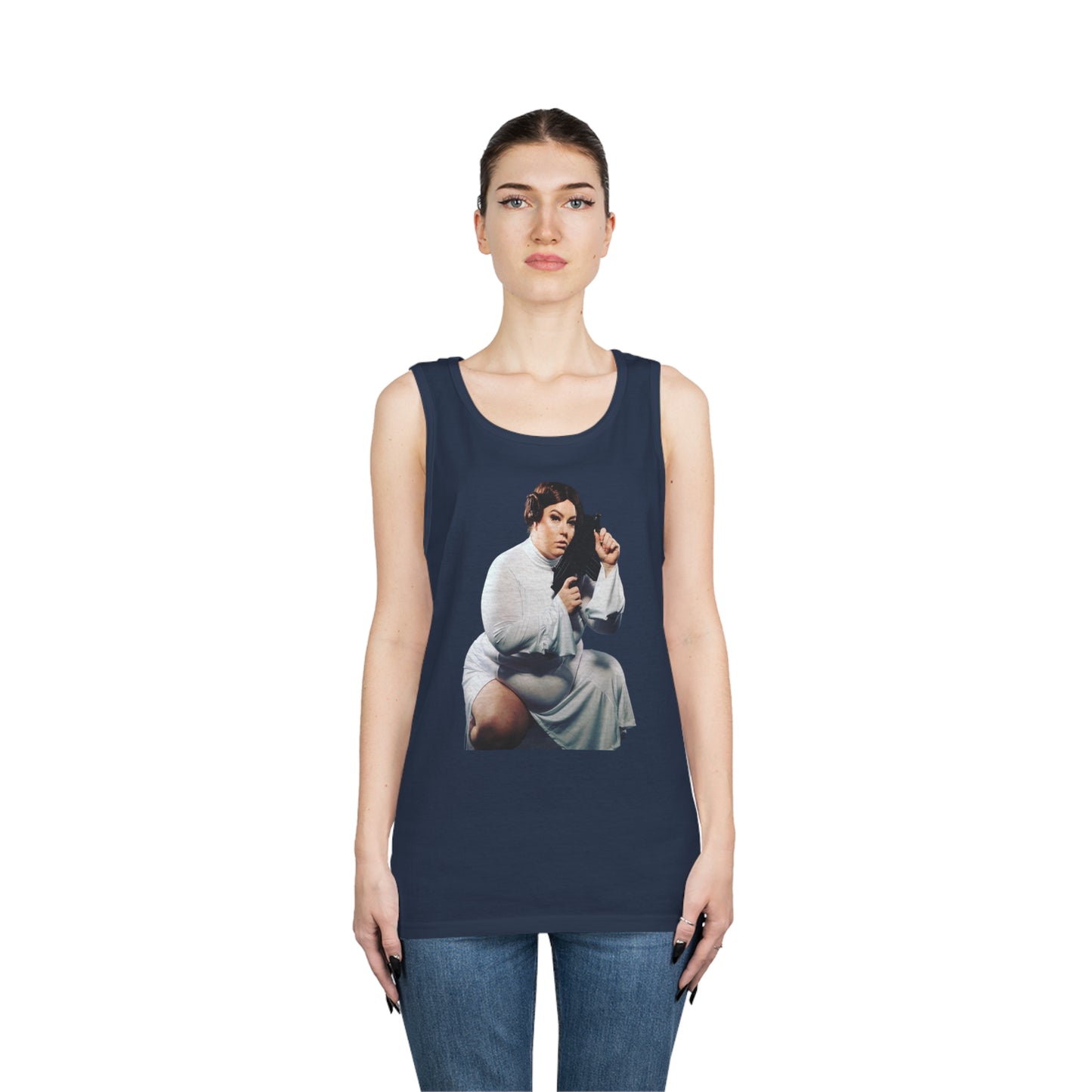 Limited Edition Cosplay Princess Laya Sci-Fi Unisex Heavy Cotton Tank Top