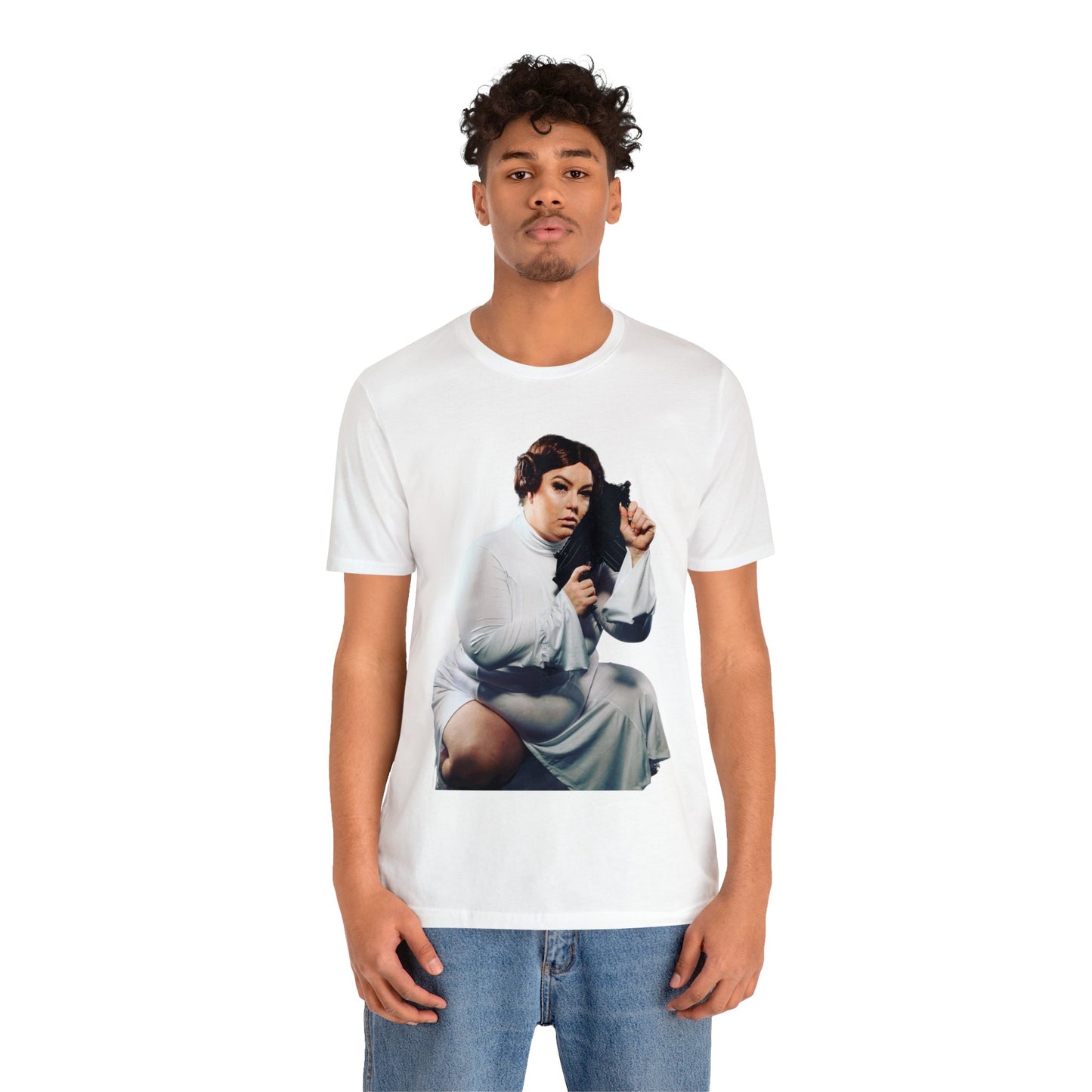 Platinum Puzzy "Princess Leia" Star Whores Series Unisex Jersey Short Sleeve Tee