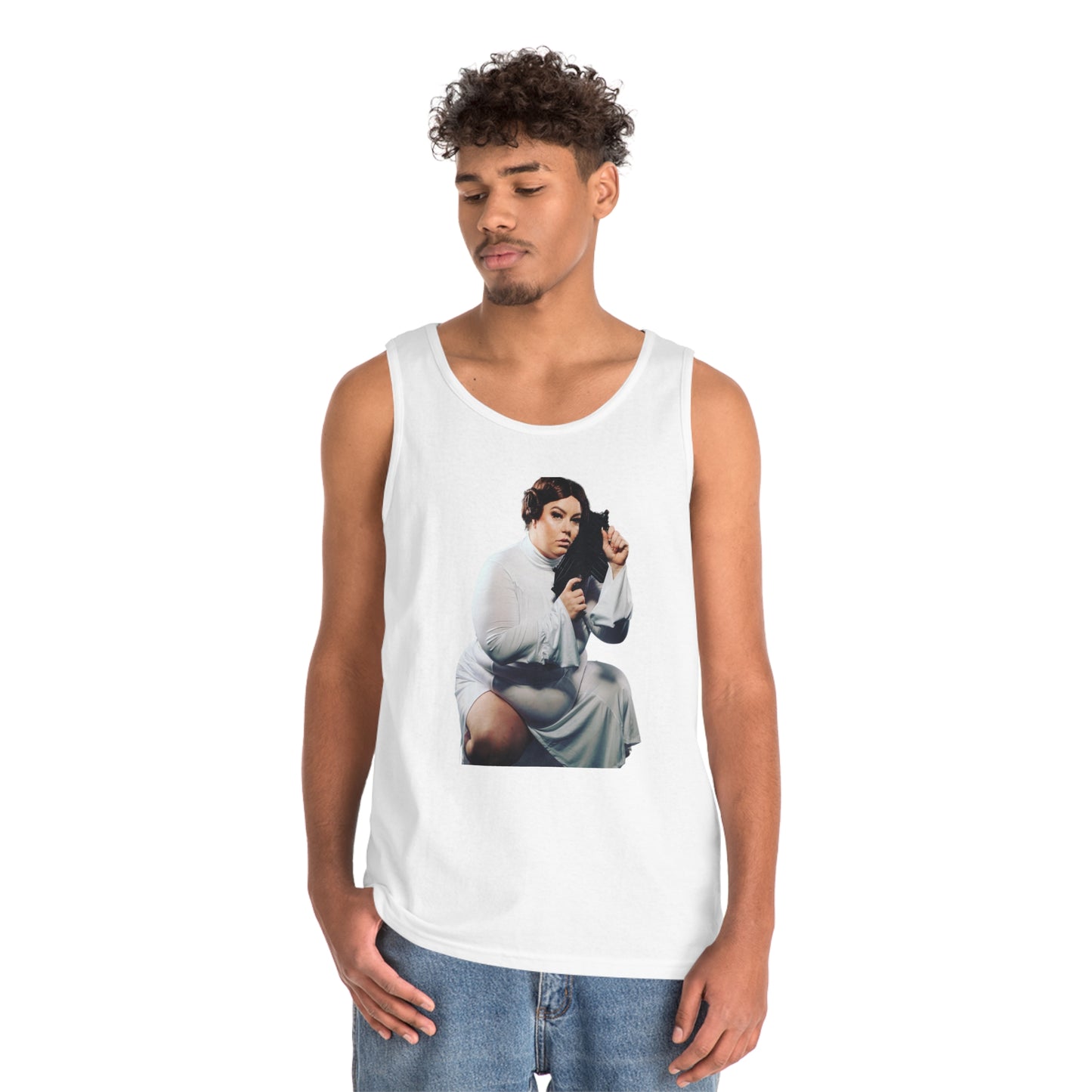 Limited Edition Cosplay Princess Laya Sci-Fi Unisex Heavy Cotton Tank Top