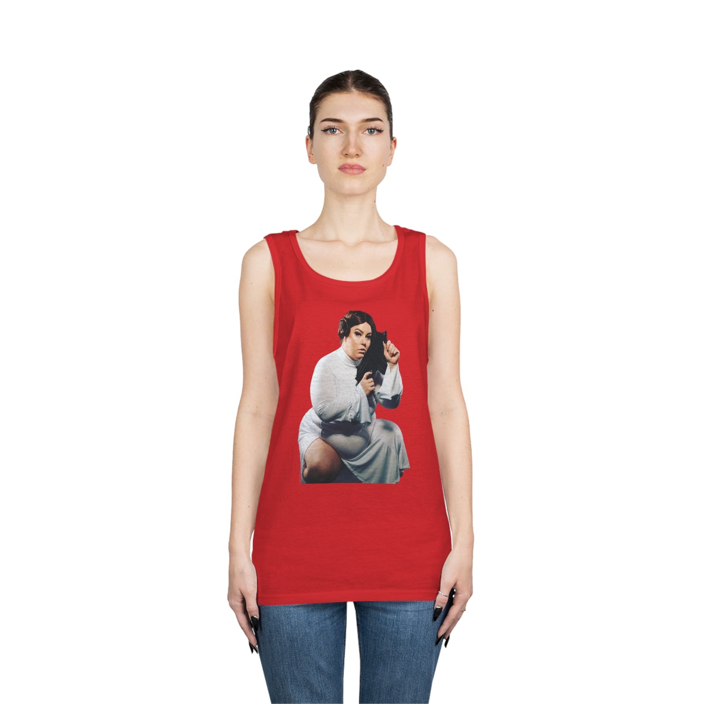 Limited Edition Cosplay Princess Laya Sci-Fi Unisex Heavy Cotton Tank Top
