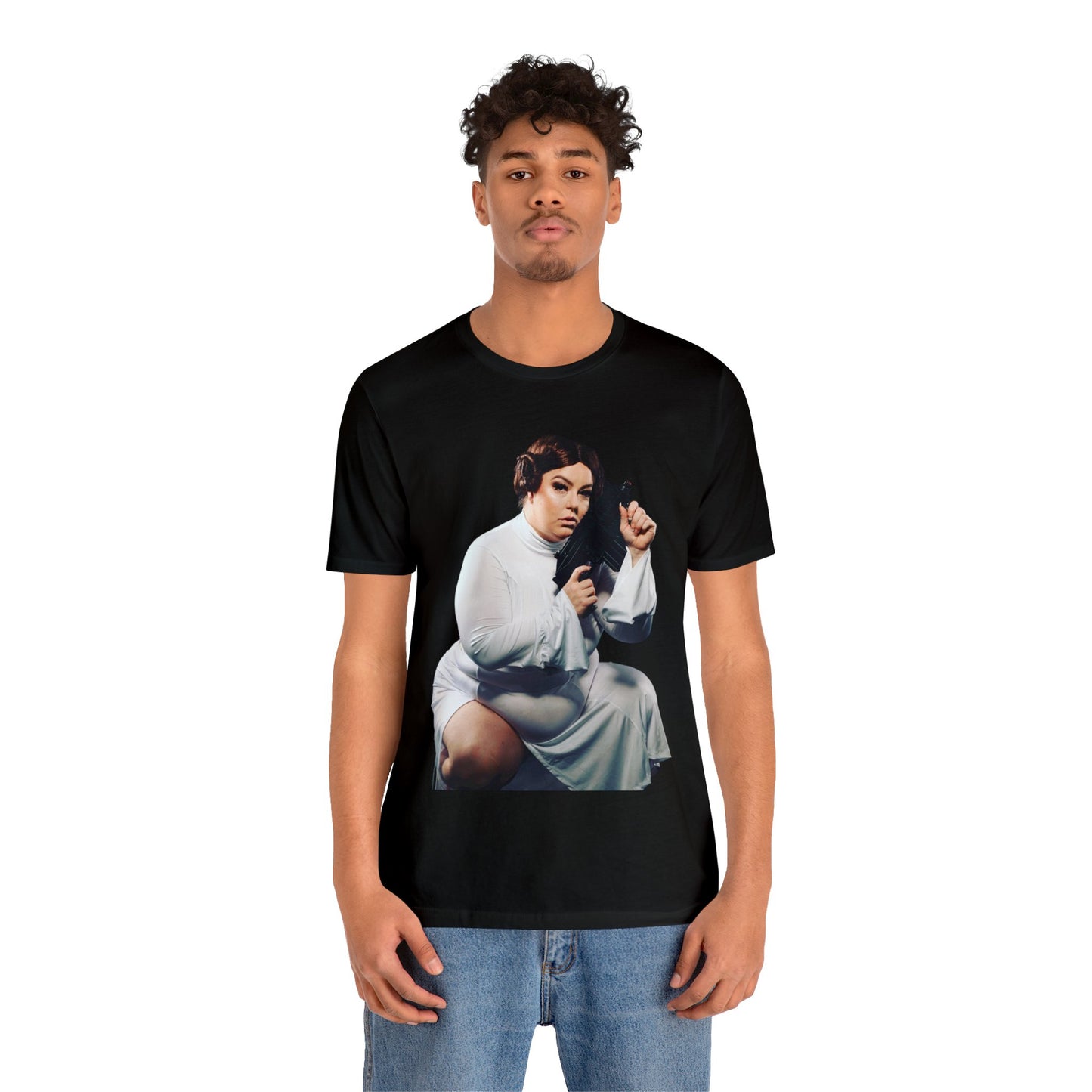 Platinum Puzzy "Princess Leia" Star Whores Series Unisex Jersey Short Sleeve Tee