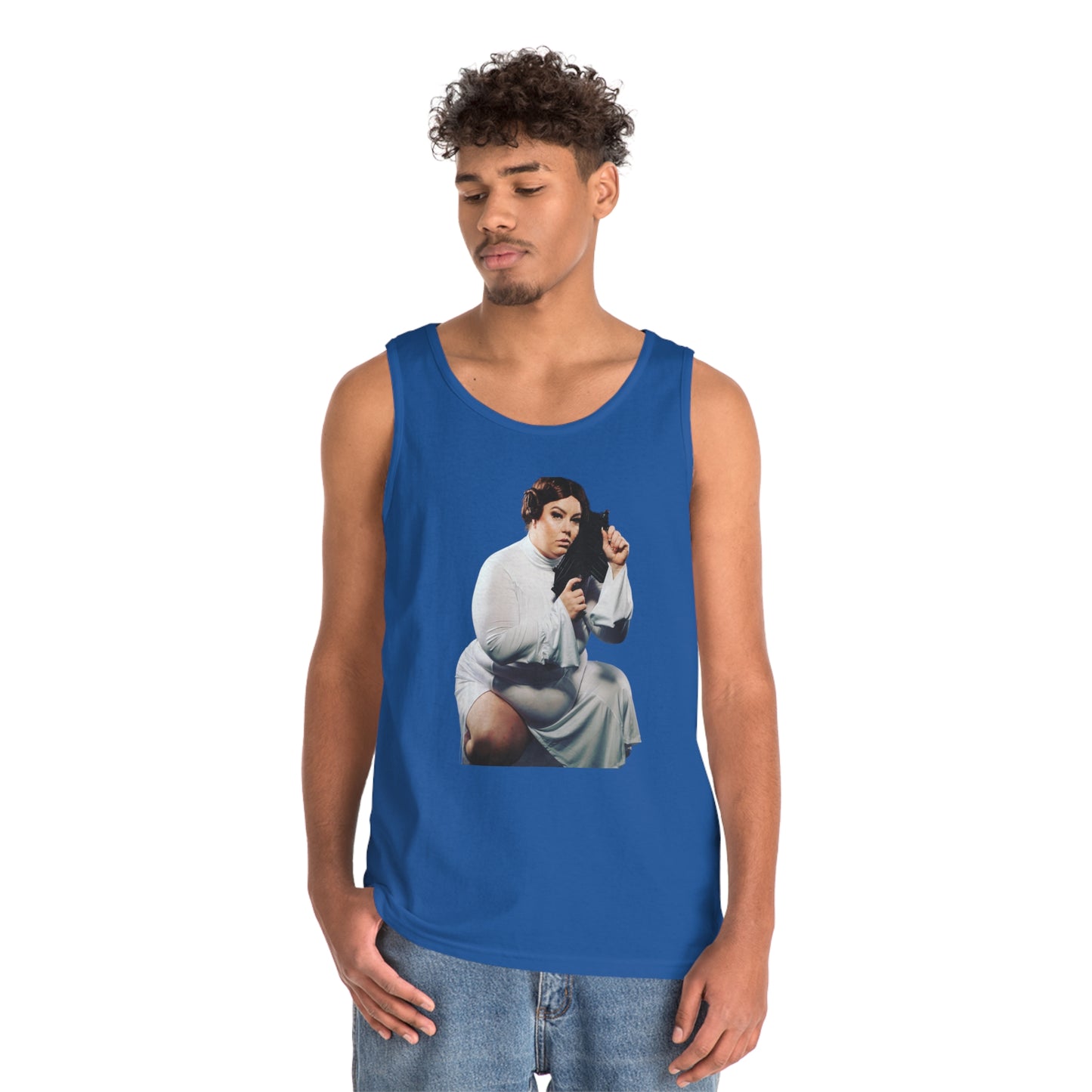 Limited Edition Cosplay Princess Laya Sci-Fi Unisex Heavy Cotton Tank Top