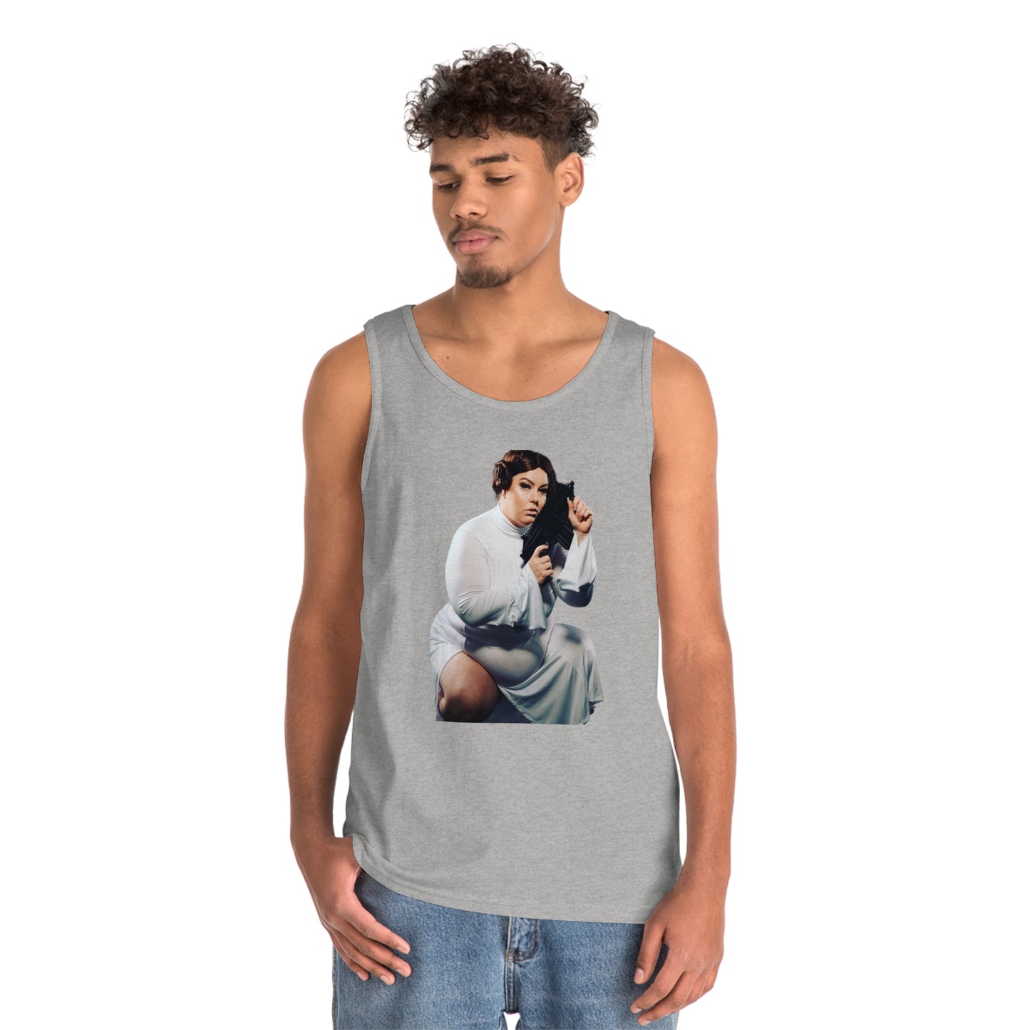 Limited Edition Cosplay Princess Laya Sci-Fi Unisex Heavy Cotton Tank Top