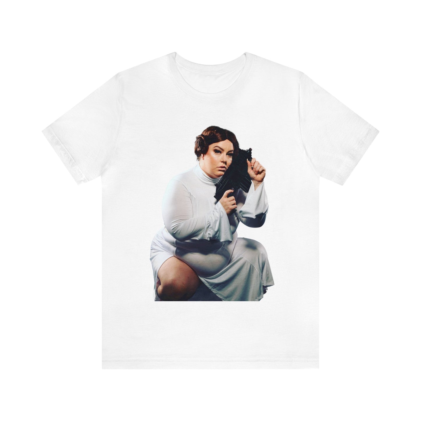 Platinum Puzzy "Princess Leia" Star Whores Series Unisex Jersey Short Sleeve Tee