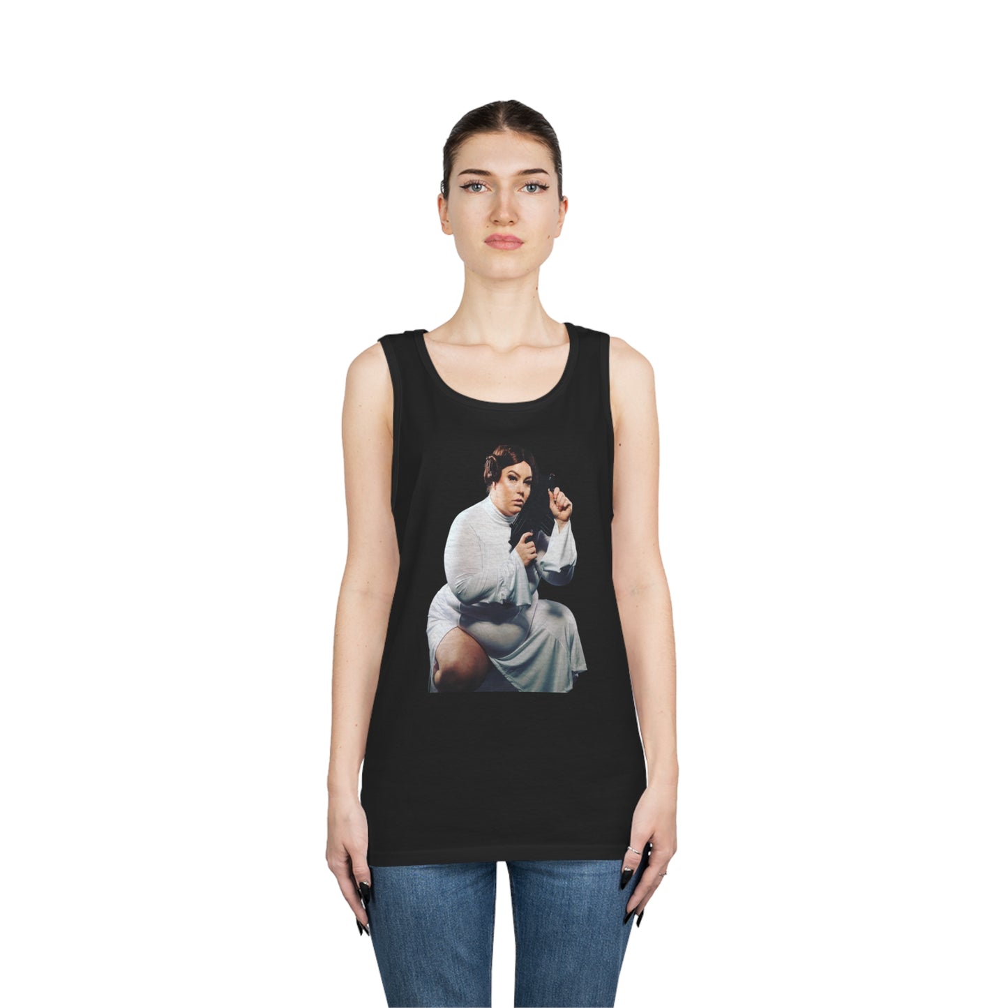 Limited Edition Cosplay Princess Laya Sci-Fi Unisex Heavy Cotton Tank Top