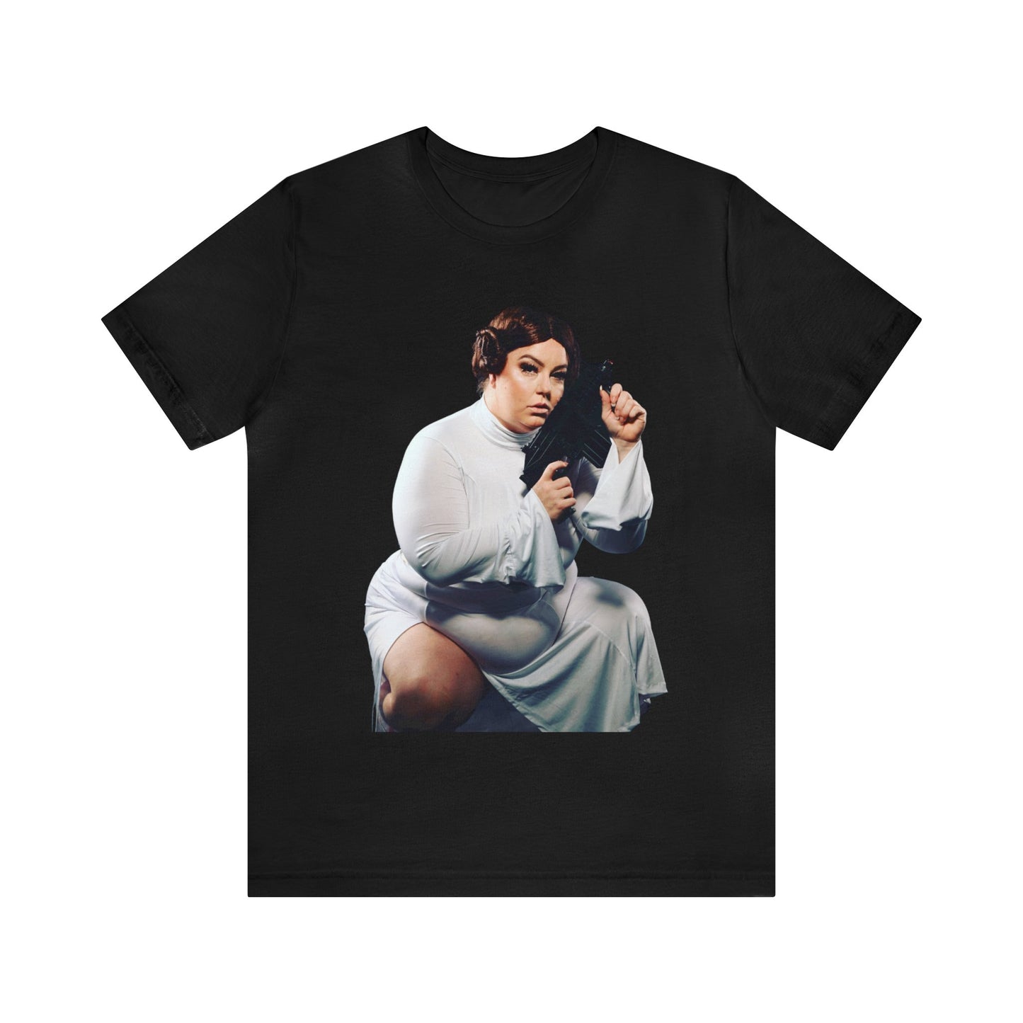 Platinum Puzzy "Princess Leia" Star Whores Series Unisex Jersey Short Sleeve Tee