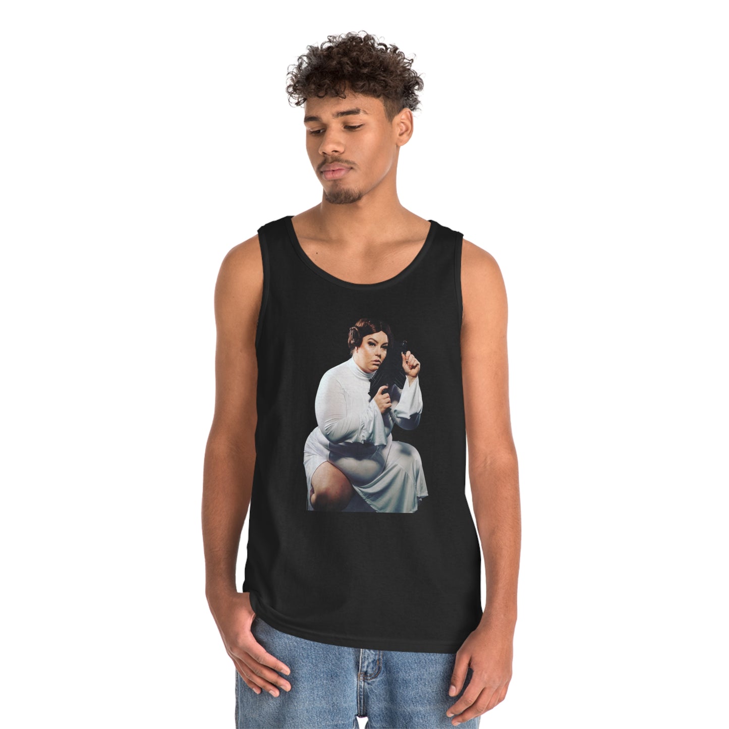 Limited Edition Cosplay Princess Laya Sci-Fi Unisex Heavy Cotton Tank Top