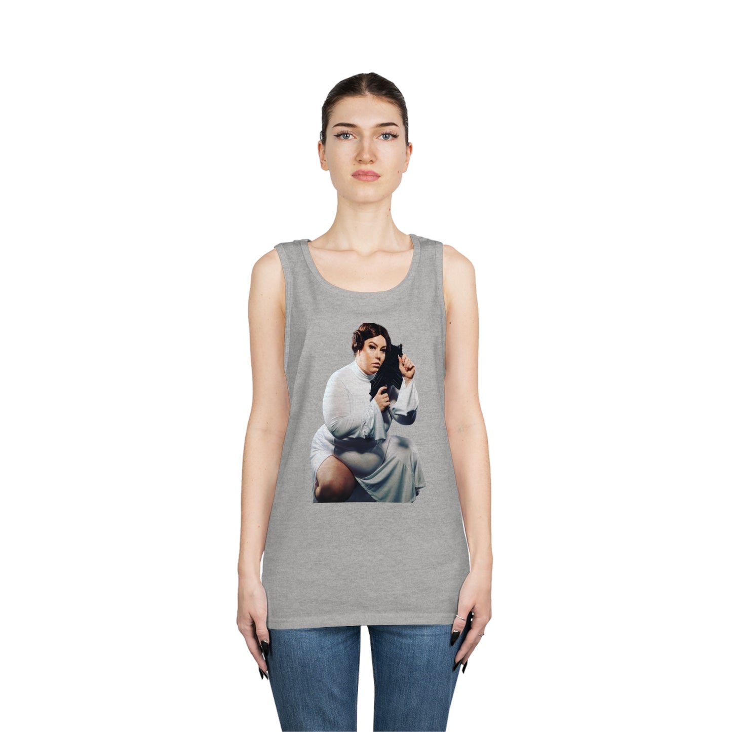 Limited Edition Cosplay Princess Laya Sci-Fi Unisex Heavy Cotton Tank Top