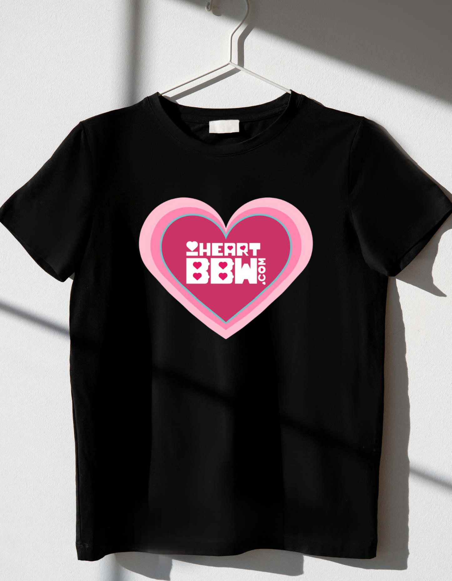 Men’s Crew Neck Cotton Tshirt with iHeartBBW Graphic Logo