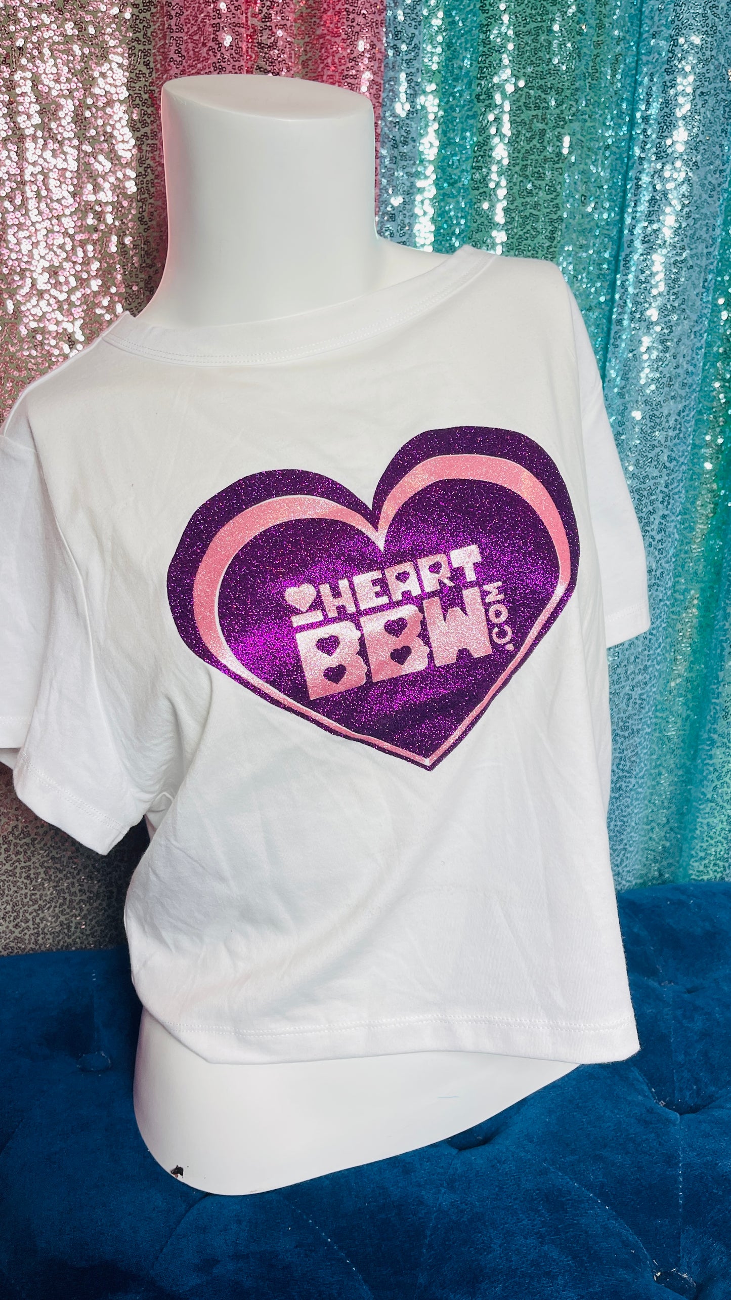 π iHeartBBW Crew Neck Crop Top β Celebrate Curves with Confidence! π