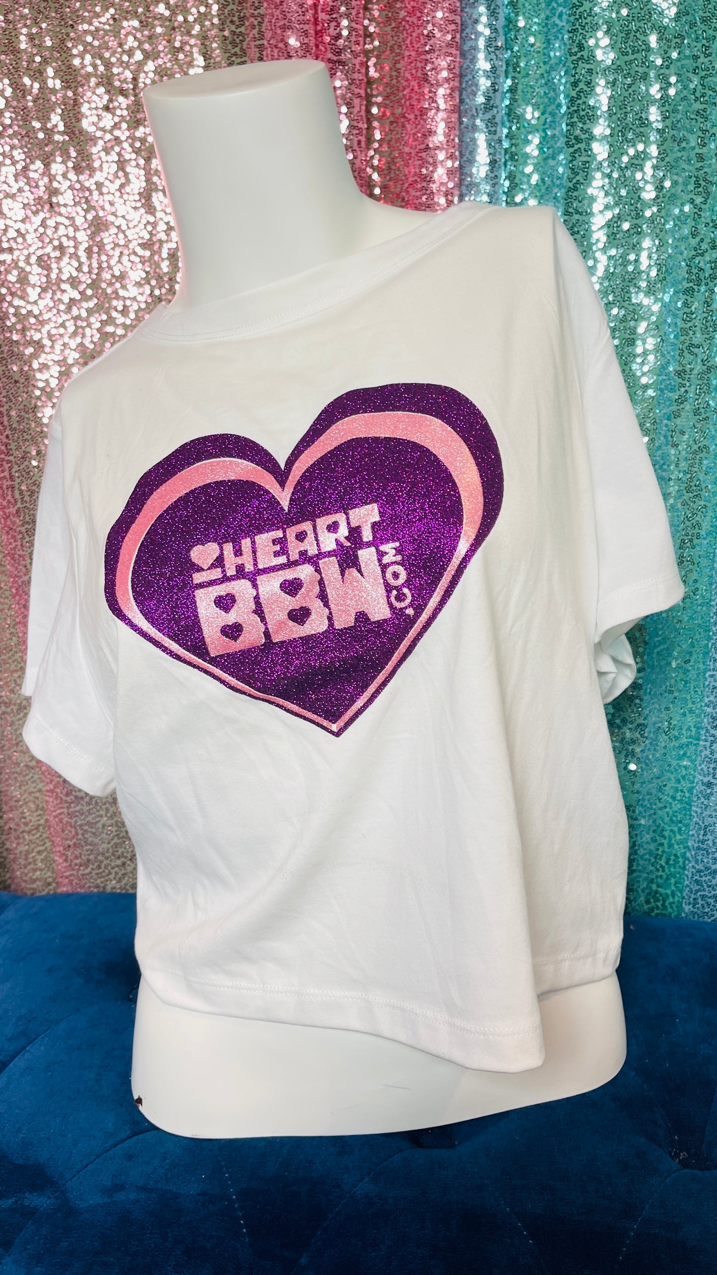 π iHeartBBW Crew Neck Crop Top β Celebrate Curves with Confidence! π