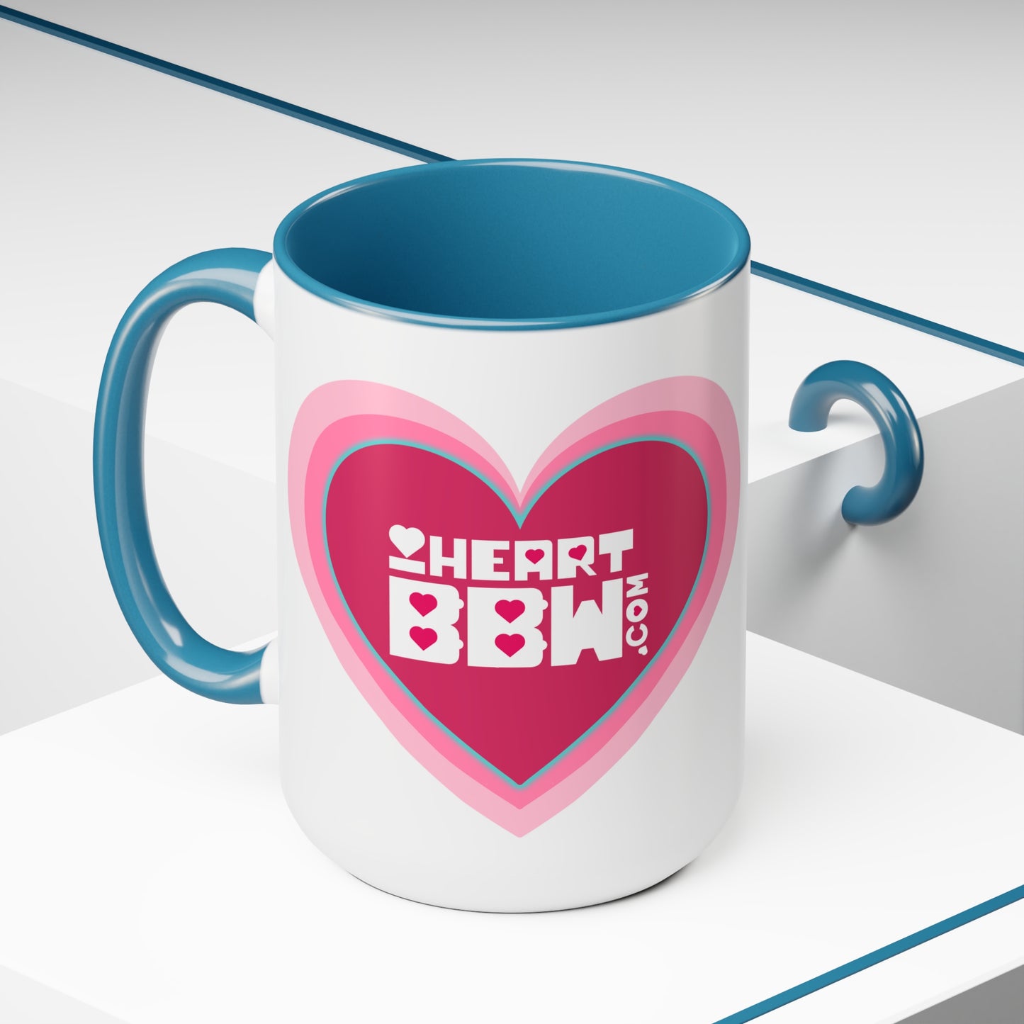 Two-Tone Coffee Mugs, 15oz