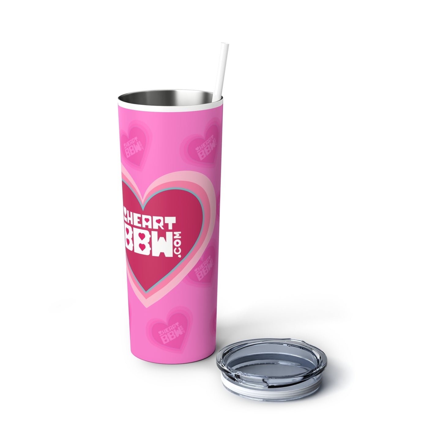 Skinny Steel Tumbler with Straw, 20oz