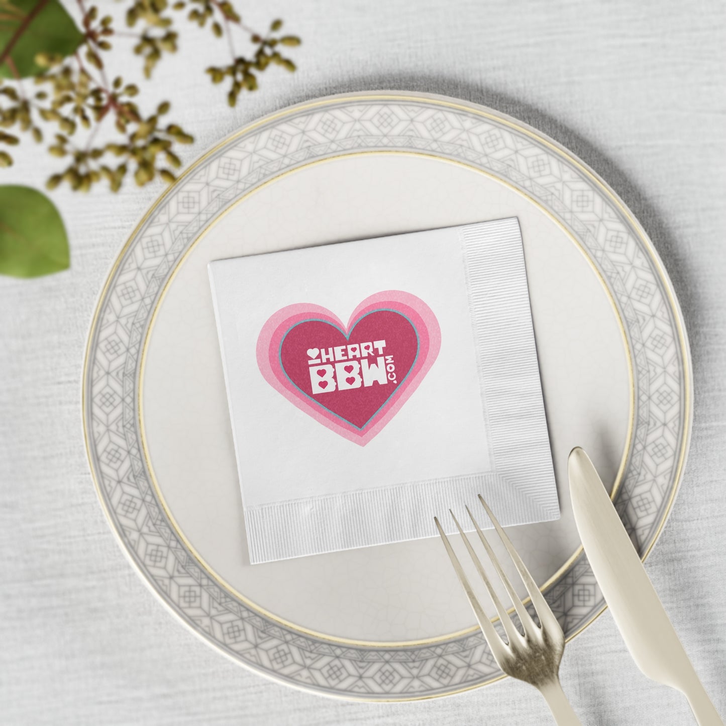 White Coined Napkins