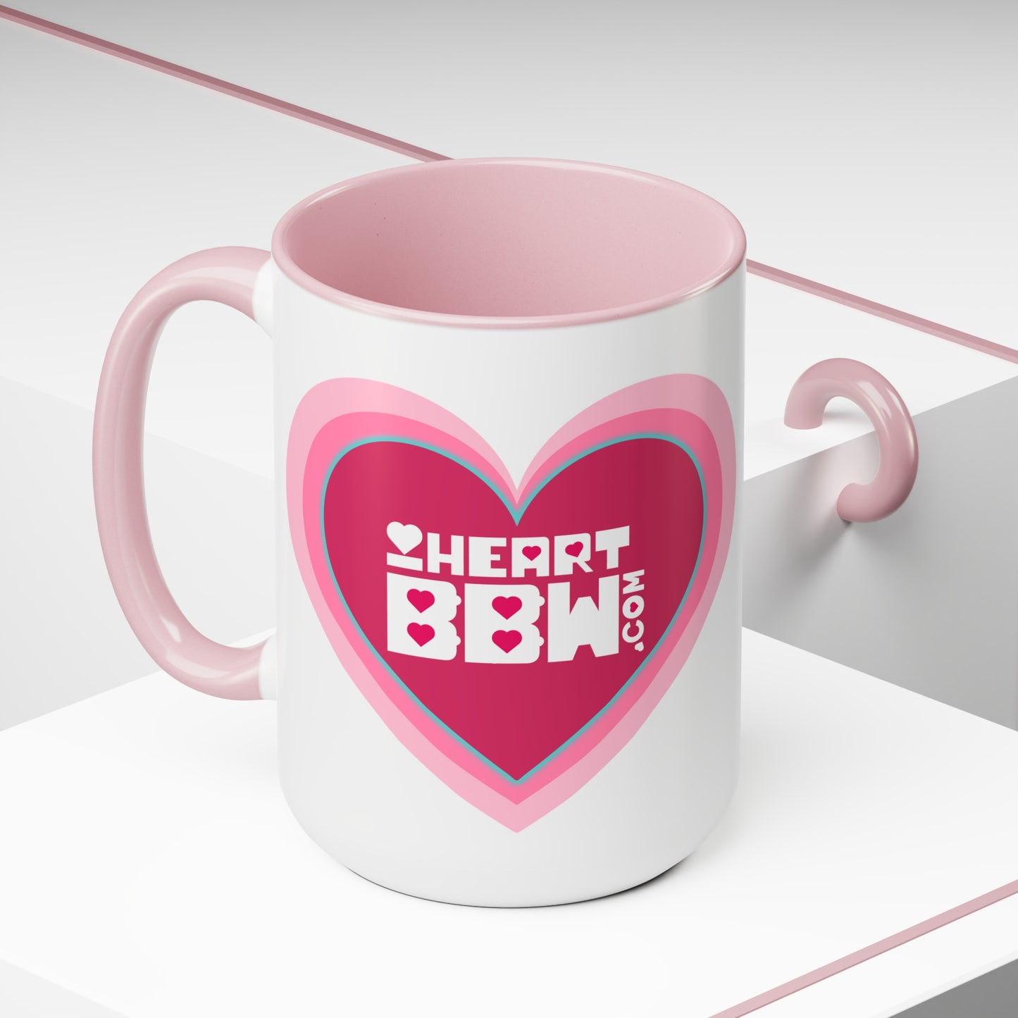 Two-Tone Coffee Mugs, 15oz