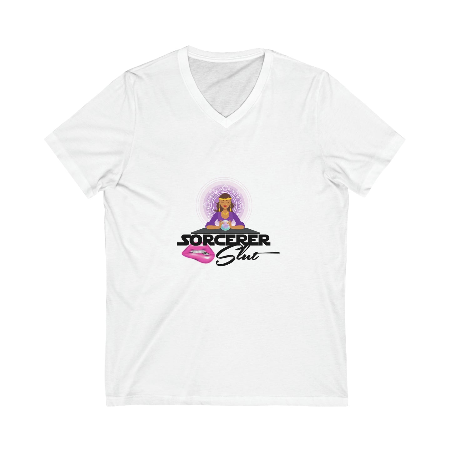 Sorcerer Slut Unisex Jersey Short Sleeve V-Neck Tee