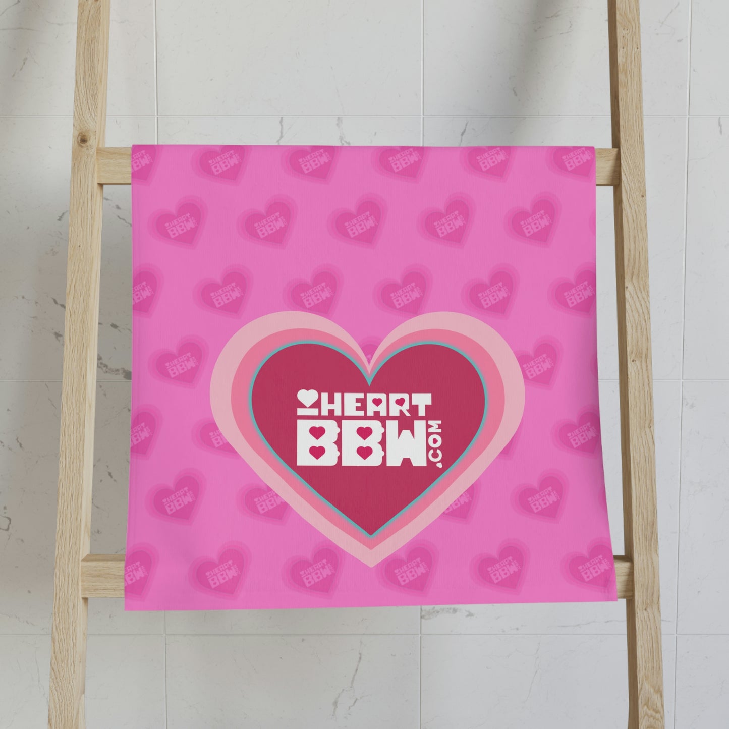 iHeartBBW.com Logo Face and Hand Towel