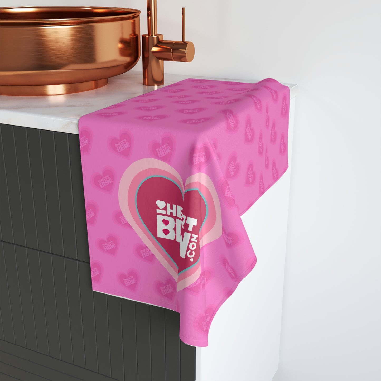 iHeartBBW.com Logo Face and Hand Towel